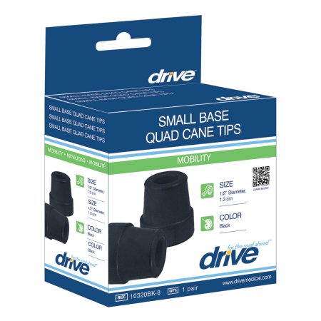 Drive Medical Drive™ Quad Cane Tip - Box of 4 - RTL10320BK-BX