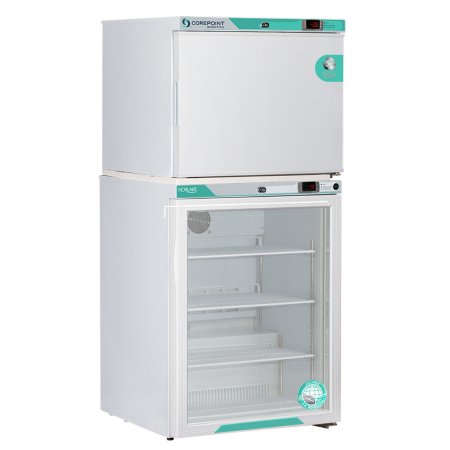 Horizon Scientific Inc Refrigerator / Freezer Corepoint™ Scientific White Diamond Series Pharmaceutical 7 cu.ft. 2 Swing Doors; 1 Glass, 1 Solid Automatic / Cycle Defrost - Each - PRF072WWG/0CAD-EA