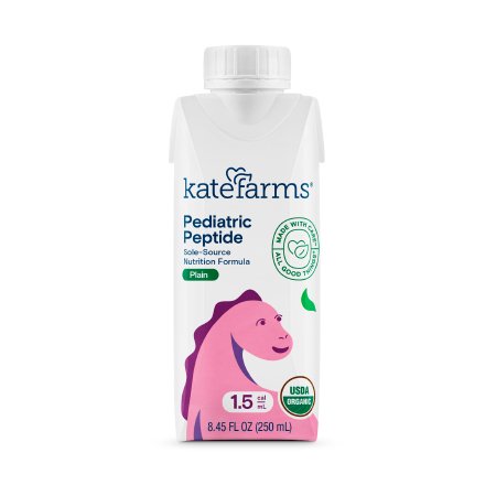 Kate Farms Pediatric Oral Supplement Kate Farms® Pediatric Peptide 1.5 Plain 8.45 oz. Carton Liquid Amino Acid - Each - 811112030706-EA
