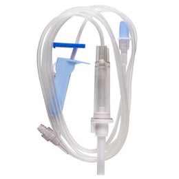 Baxter IV Pump Set Baxter™ Pump 1 Port 10 Drops / mL Drip Rate Without Filter 76 Inch Tubing Solution - Case of 48 - 2R8401-CS