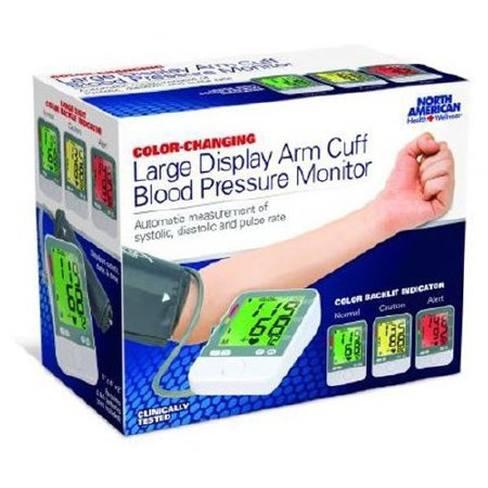 Jobar International Home Automatic Digital Blood Pressure Monitor WrisTech Large Cuff Nylon Cuff 23 - 40 cm Desk Model - Each - JB7662-EA