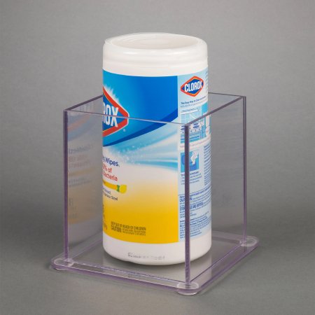 Poltex Inc Sanitizer Wipe Holder Poltex Counter Top 1 Tub of Sanitizer Wipes Clear 6 X 5.1 X 5.1 Inch PETG - Each - SANICLOR1-CT-EA