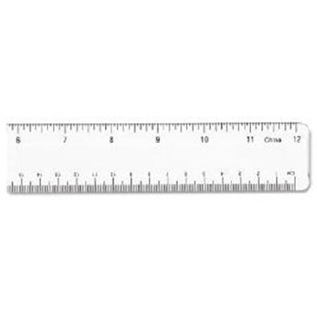 VWR International Clear Plastic Ruler Universal® Plastic 12 Inch - Each - 500024-317-EA