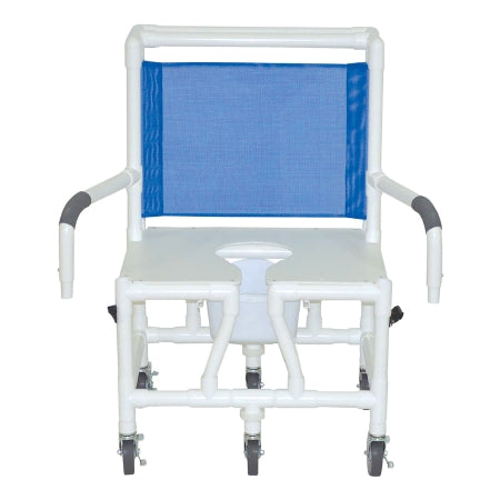 MJM International Shower Chair MJM International PVC Frame 600 lbs. Weight Capacity - Each - S126-5HD-BAR-10-QT-C-DDA-EA