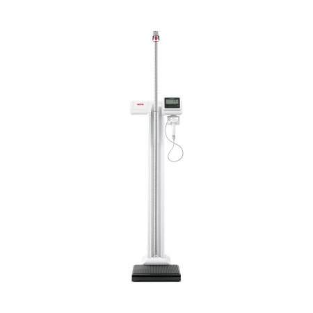 Seca Column Scale with Height Rod seca® 797 Digital Display 550 lbs. / 250 kg Capacity White Battery Pack - Each - 7971821004-EA