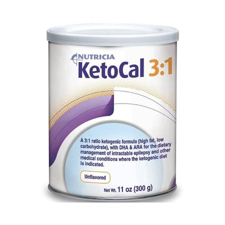 Nutricia North America Oral Supplement Ketocal® 3:1 Unflavored Powder 11 oz. Can - Case of 6 - 77155-CS