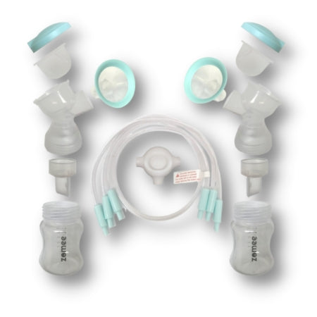 Zev Supplies Corp Double Breast Shield Kit Zomee Flex 24 mm Plastic Reusable - Each - Z1FBSK-24MM SET-EA