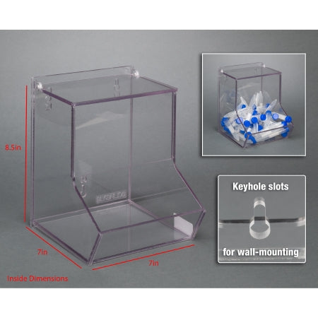 Poltex Inc Bulk Bin with Lid Poltex® Clear PETG 7 X 7 X 8-1/2 Inch - Each - BLKBNLIDS-W-EA