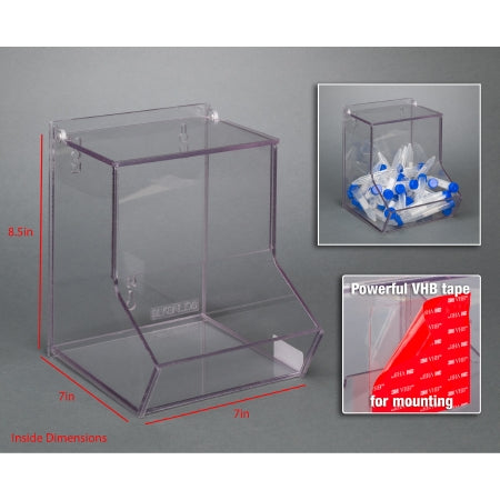 Poltex Inc Bulk Bin with Lid Poltex® Clear PETG 7 X 7 X 8-1/2 Inch - Each - BLKBNLIDS-T-EA
