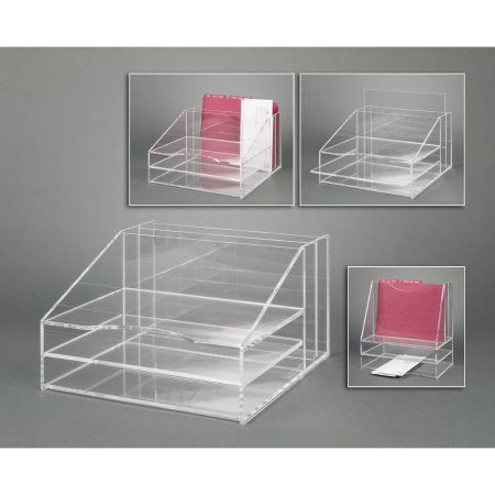 Poltex Inc File Organizer Poltex® DECO 8 X 13 X 13-1/2 Inch Clear - Each - DECOORG-EA