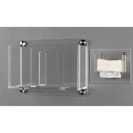 Poltex Inc Paper Towel Dispenser Poltex® DECO Clear Acrylic Manual Wall Mount - Each - DECOPAPRTWL-W-EA