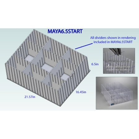 Poltex Inc Medical Cart Drawer Organizer Poltex® Starter Pack - Each - MAYA6.5START-EA