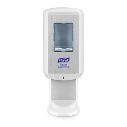 GOJO Hand Hygiene Dispenser PURELL® CS6 Chrome / White ABS Plastic Touch Free 1200 mL Wall Mount - Case of 1 - 6520-01-CS