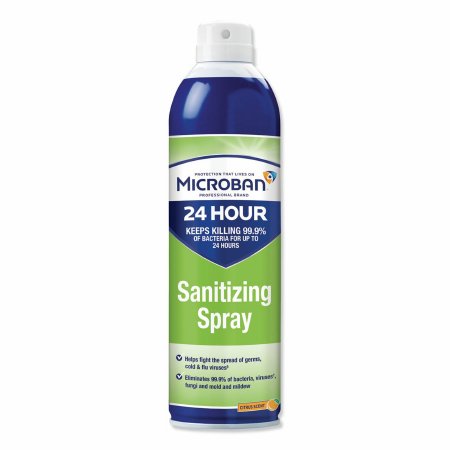 Lagasse Microban® Surface Disinfectant / Sanitizer Quaternary Based Aerosol Spray Liquid 15 oz. Can Citrus Scent NonSterile - CT/6 - PGC30130-CT