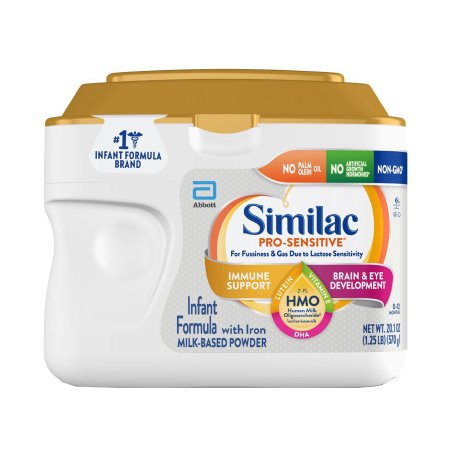 Abbott Nutrition Infant Formula Similac Pro-Sensitive® 20.1 oz. Canister Powder Iron - Case of 4 - 68090-CS