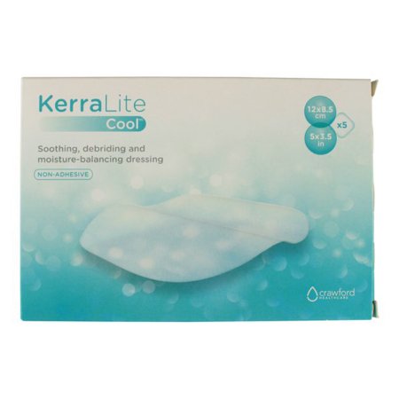 3M Systagenix/KCI Hydrogel Wound Dressing KerraLite Cool® 3-1/2 X 5 Inch Rectangle - Case of 310 - CWL1005-CS