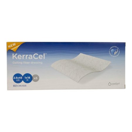 3M Systagenix/KCI Gelling Fiber Dressing KerraCel™ 1 X 18 Inch Ribbon - Each - CWL1035-EA