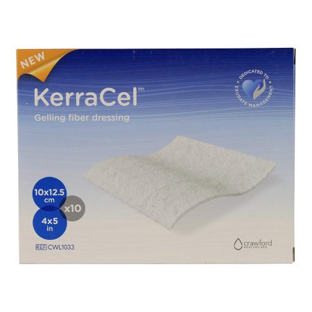 3M Systagenix/KCI Gelling Fiber Dressing KerraCel™ 4 X 5 Inch Rectangle - Each - CWL1033-EA