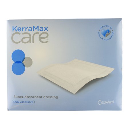3M Systagenix/KCI Super Absorbent Dressing KerraMax Care® Gentle Border 6 X 10 Inch Rectangle - CT/10 - PRD500-1177-CT
