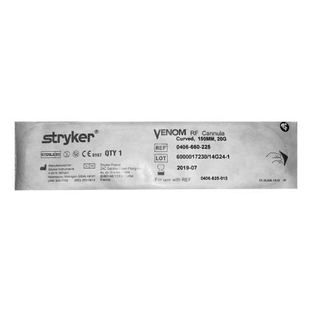 Stryker RF Cannula Venom® 20 Gauge X 150 mm - Pack of 10 - 0406-660-225-PK