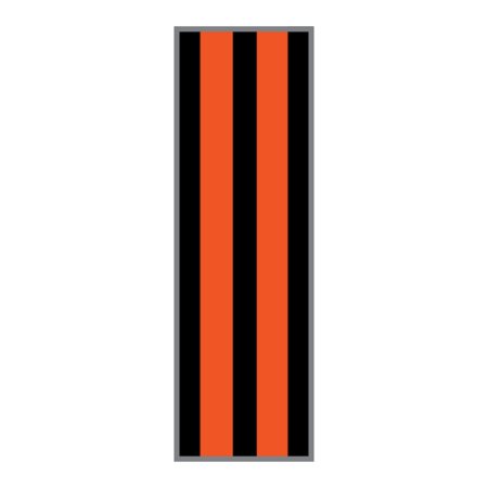 Steris Blank Label Tape Key Surgical® Instructional Label Black / Orange Vinyl 1/4 Inch - Each - T3100910-EA