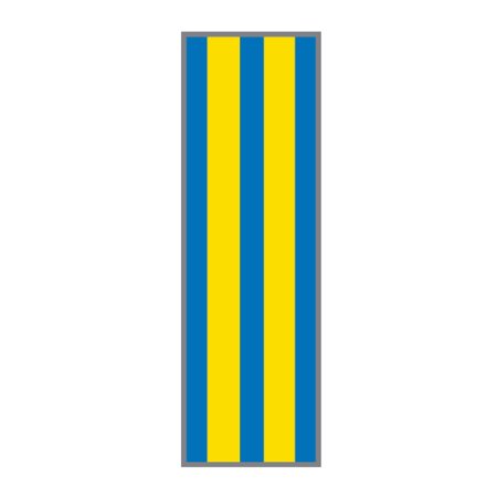 Steris Blank Label Tape Key Surgical® Instructional Label Blue / Yellow Vinyl 1/4 Inch - Each - T3100502-EA
