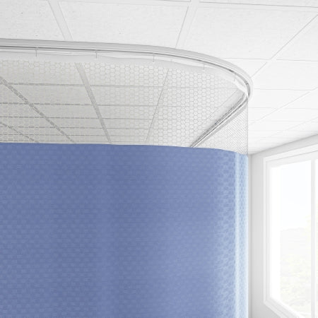 Imperial Fastener Company Cubicle Curtain 20 Inch Mesh 72 Inch Width 104 Inch Length - Each - 104X72SUMBLU-EA