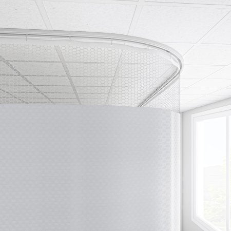Imperial Fastener Company Cubicle Curtain 20 Inch Mesh 144 Inch Width 92 Inch Length - Each - 92X144SUMWHT-EA