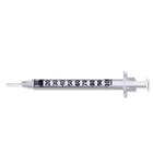 BD Standard Insulin Syringe with Needle 1 mL 1 Inch 25 Gauge NonSafety Regular Wall - Case of 800 - 329622-CS