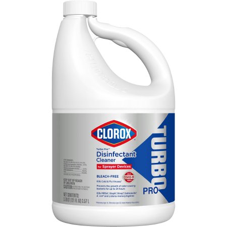 The Clorox Company Clorox® Turbo Pro™ Surface Disinfectant Cleaner Alcohol Based Manual Pour Liquid 121 oz. Jug Scented NonSterile - Case of 3 - 60091-CS