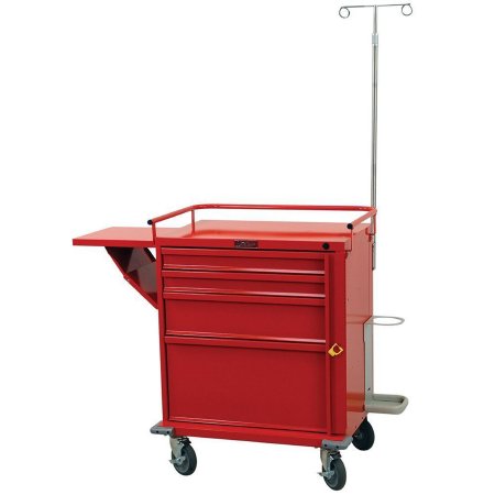Harloff Emergency Cart Harloff Steel 36-1/4 X 33-1/4 X 22 Inches Light Blue 2 Drawers 3 Inches, 1 Drawer 6 Inches, and 1 Drawer 12 Inches - Each - V24-4EMG-EA