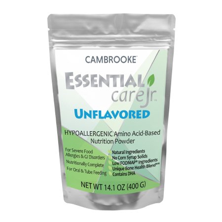 Cambrooke Therapeutics Pediatric Oral Supplement Essential Care Jr™ 14.1 oz. Pouch Powder Amino Acid Food Allergies - Each - 48021-EA