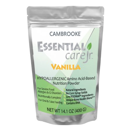 Cambrooke Therapeutics Pediatric Oral Supplement Essential Care Jr™ 14.1 oz. Pouch Powder Amino Acid Food Allergies - Each - 48022-EA