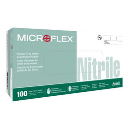 Microflex Medical Exam Glove MICROFLEX® N80X-10 X-Large NonSterile Nitrile Standard Cuff Length Fully Textured White Not Rated - Case of 500 - 163099-CS