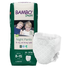 Abena North America Male Youth Training Pants Bambo® Dreamy Pull On with Tear Away Seams Size 8 to 15 Years Disposable Heavy Absorbency - Bag of 10 - 1000018877-BG