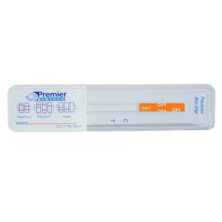 Premier Biotech Drugs of Abuse Test Kit Premier Bio-Dip Single Drug Oxycodone (OXY) Urine Sample 10 Tests CLIA Waived - Box of 10 - PDA-OXY-10-BX
