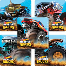 SmileMakers SmileMakers® 100 per Unit Hot Wheels Monster Truck Sticker 2-1/2 Inch - Roll of 100 - ST1765R-RL