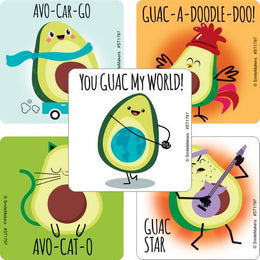 SmileMakers SmileMakers® 105 per Unit Avocado Pea Sticker 2-1/2 Inch - Box of 100 - ST1797B-BX