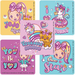 SmileMakers SmileMakers® 114 per Unit Jojo Siwa Cute & Squishy Sticker 2-1/2 Inch - Roll of 100 - ST1863R-RL