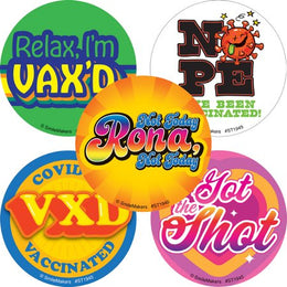 SmileMakers SmileMakers® 125 per Unit Tween Been Vaccinated Sticker 2-1/2 Inch - Box of 100 - ST1945B-BX