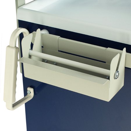 Harloff Label and Tape Dispenser Harloff® 3.5 X 4.6 X 9.5 Inch Clip Mount / Medical Cart Manual Pull With Rail clips For use with Labels and Tape - Each - LABELDISP-EA
