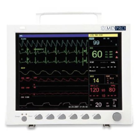 EdanUSA & MDPro Patient Monitor MD Pro 4000 Spot Check and Vital Signs Monitoring ECG, NIBP, Pulse Rate, Respiration, SpO2, Temperature AC Power - Each - MDPRO4000-EA