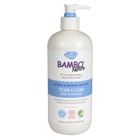Abena North America Baby Shampoo Bambo® Nature Tear Clear 16.9 oz. Pump Bottle Unscented - Each - 1000010535-EA