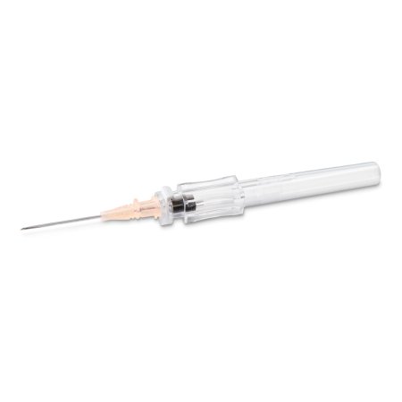 MedSource International Peripheral IV Catheter TrueSafe™ Comfort™ 14 Gauge 1.75 Inch Button Retracting Safety Needle - Box of 50 - MS-84314-BX