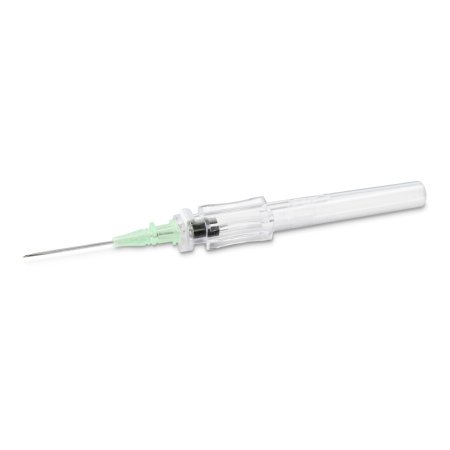 MedSource International Peripheral IV Catheter TrueSafe™ Comfort™ 18 Gauge 1.88 Inch Button Retracting Safety Needle - Box of 50 - MS-84318-BX