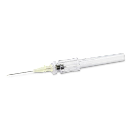 MedSource International Peripheral IV Catheter TrueSafe™ Comfort™ 24 Gauge 0.75 Inch Button Retracting Safety Needle - Box of 50 - MS-84324-BX