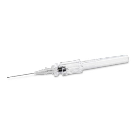 MedSource International Peripheral IV Catheter TrueSafe™ Comfort™ 16 Gauge 1.77 Inch Button Retracting Safety Needle - Box of 50 - MS-84316-BX