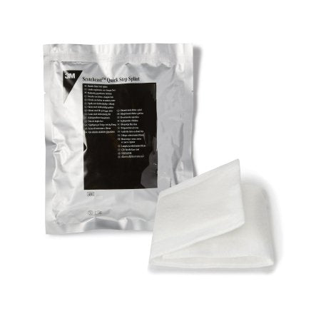 3M Padded Precut Splint 3M™ Scotchcast™ Quick Step Double Sided Felt 4 X 30 Inch Felt / Fiberglass White - Case of 10 - 75430-CS