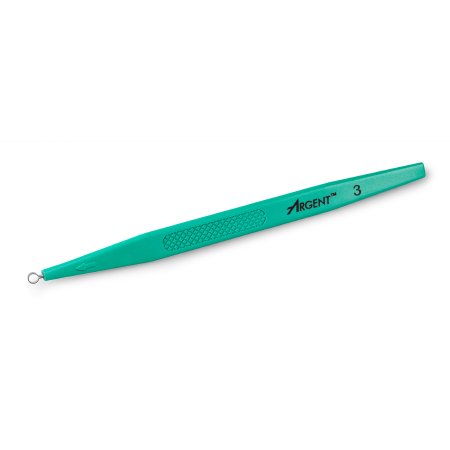 McKesson Dermal Curette McKesson 5-1/2 Inch Length Flat Textured Handle 3 mm Tip Semi-Sharp Loop Tip - Each - 16-DC3-EA