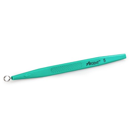 McKesson Dermal Curette McKesson 5-1/2 Inch Length Flat Textured Handle 5 mm Tip Semi-Sharp Loop Tip - Box of 50 - 16-DC5-BX